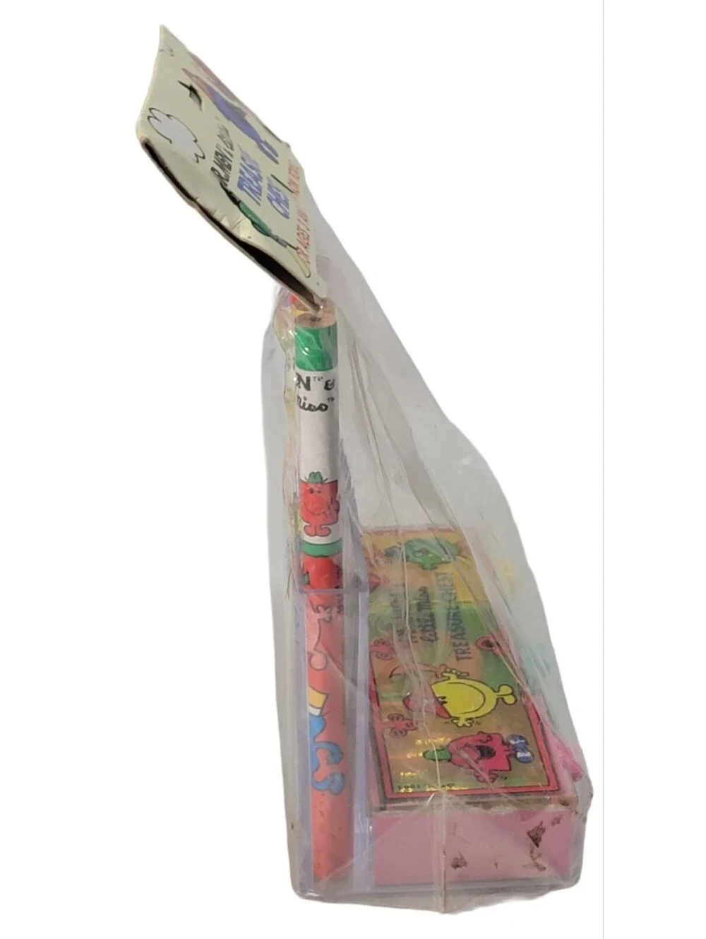 Vintage Mr. Men & Little Miss Treasure Chest Stationery Set Not Pad Pencils 1983